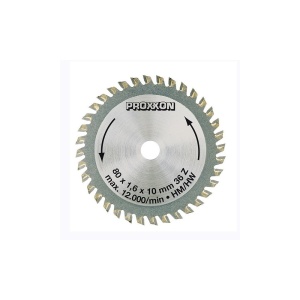 Disc cu dinti din tungsten-carbid, 80mm, 36dinti, Proxxon 28732 - Img 5