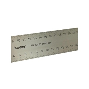 Echer profesional de tamplarie din lemn de nuc cu lama, lat, de inox 45 mm Hedue - Img 5