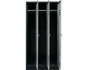 Fișet metalic 3 uși FAM MD35 890x450x1800 mm, cu poliță și bară de haine - Img 3