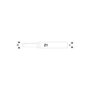 Freza HSS masina decopiat/pantograf lemn 8mm LH - Img 3