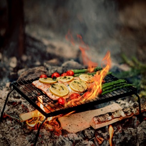 Gratar pliabil pentru foc de tabara Stabilotherm BBQ Grid Medium din otel inoxidabil - Img 7