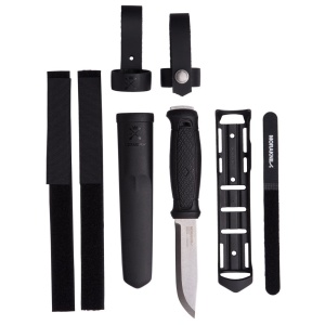 Kit Cutit Full-Tang Morakniv Garberg INOX Multimount, Teaca si maner Polimer negru, pentru Bushcraft și Outdoor - Img 12