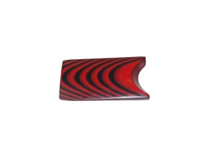 Material compozit pentru maner cutit G10 - 9.5 mm, Black/Ruby Red 2/2