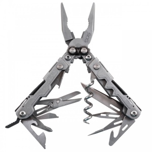 Multitool SOG PowerLitre, 18 functii, otel 5Cr15MoV, Compound Leverage, finisaj Stonewash - Img 2