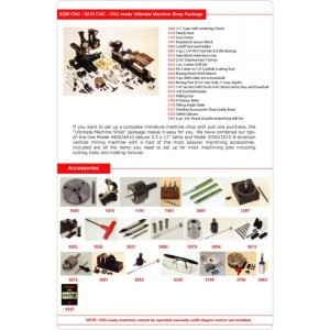 Pachet mini strung si mini freza 6210 CNC - Img 3