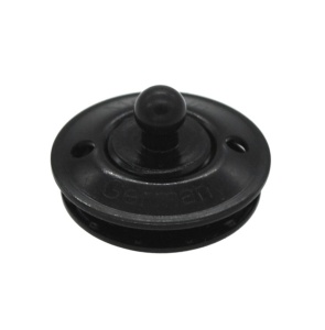Parte inferioara cromat negru pentru textile/piele, sisteme de fixare LOXX