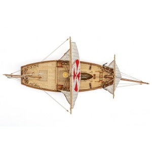 Pinta - Caravela lui Columb 1492, Navomodel Amati, Scara 1:65 Lungime 45cm - Img 5