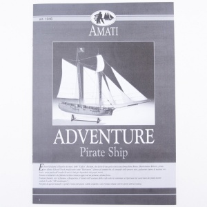 Planuri constructie navomodel Amati Adventure - Nava de pirati 1760