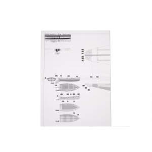 Planuri constructie navomodel, ENDEAVOUR-J Class Yacht, Goeleta - 1934, Scara 1:35, Lungime 1150 mm, Amati Italia - Img 2