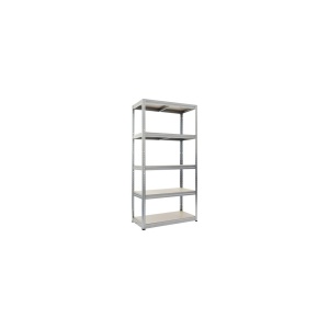 Raft metalic cu 5 polițe din lemn 900x600x1800 mm max. 350 kg/poliță, montaj rapid cu cleme