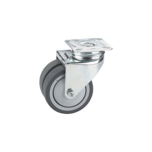 Rola dubla 50mm, placa protectie la fire, rulment cu bile - Img 2