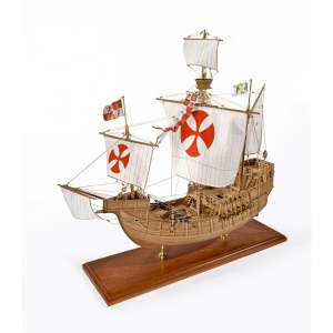 Santa Maria - 1492 Nava amiral al lui Columb, Navomodel Amati, Scara 1:65, Lungime 54cm - Img 2