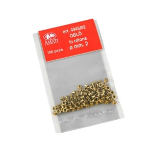 (Set 50) Hublou fara sticla pentru navomodele, 2mm, Amati - Img 2