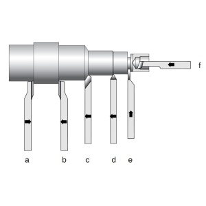 Set 6 cutite strung 6x6mm, Proxxon 24524 - Img 4