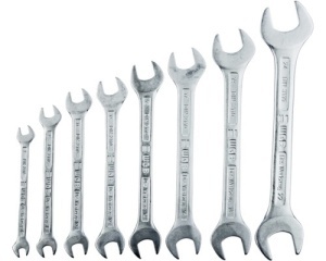Set chei fixe WGB 6x7-22x24 mm, 8 piese, crom-vanadiu