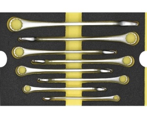 Set chei inelare duble, 8 piese, insertie pentru sertar.