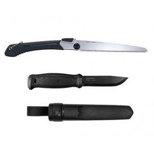 Set cutit, Morakniv Garberg Carbon si fierastrau Tajima - Img 2