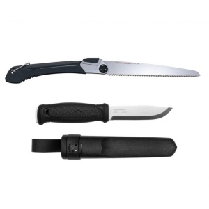 Set cutit, Morakniv Garberg Inox si fierastrau bushcraft Tajima - Img 2