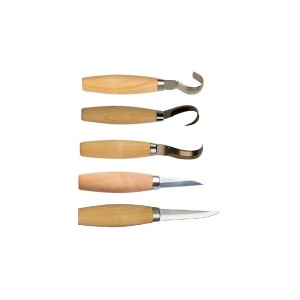 Set cutite sculptura tip carlig, drept, Morakniv
