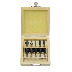 Set de 10 freze pentru profilat, ax 3.2mm, Proxxon 29020 - Img 1