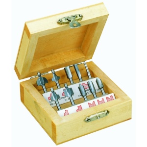 Set de 10 freze pentru profilat, ax 3.2mm, Proxxon 29020 - Img 5