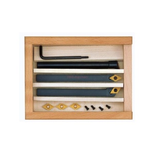 Set de 3 cutite strung cu placute amovibile, Proxxon 24555, 8x8x90 - Img 4