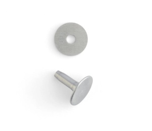 Set nituri cu saibe finisaj aluminiu pt pielarie Tandy Leather, 7 mm