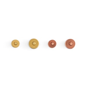 Set nituri din alama Nr. 9 pt pielarie, Tandy Leather 19 mm - Img 2