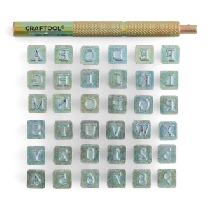 Set stante embosare piele ALFABET litere mari si CIFRE de 6.3 mm, Tandy Leather - Img 4