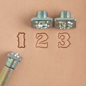 Set stante embosare piele CIFRE de 13mm.