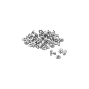 Set suruburi metrice cu cap bombat si piulite Schulte Vario 6 x 10 mm, otel zincat, 50 bucati - Img 2