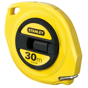 Stanley 0-34-108, ruleta inchisa cu banda de otel 30m, carlig pliabil, lama protejata, manivela pentru mulinare, 30m x 10mm, blister - Img 2