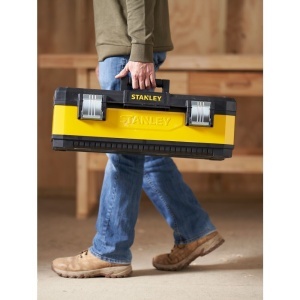 Stanley 1-95-614, Cutie de scule galvanizata din metal+plastic, 26inch - Img 12