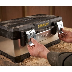 Stanley 1-95-618, Cutie de scule galvanizata din metal+plastic, 20inch - Img 9