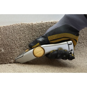 Stanley 2-10-122, Cutter compact metalic cu lama retractabila, 185mm + 3 lame trapezoidale 62mm - Img 2