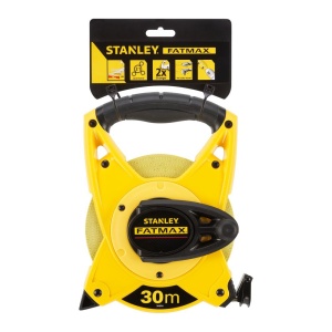 Stanley 2-34-814, ruleta deschisa fatmax cu banda din fibra de sticla 30m, mulinare rapida, tru-zero, 30m x 19mm, blister - Img 5