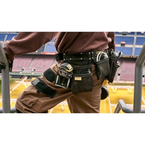 Stanley STST1-80113, curea cu buzunare din piele pentru unelte si scule, 48.6 x 6.8 x 8.9cm - Img 13