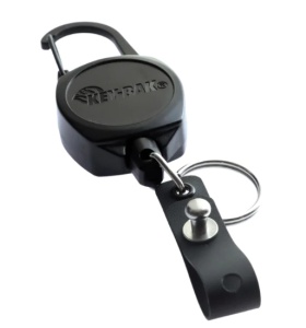 Suport de chei retractabil Hi-Capacity, cu cablu kevlar de 60 cm si carabina, Sidekick Key-Bak