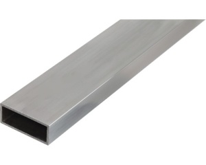 Țeavă aluminiu rectangulară Alberts 50x20x2 mm, lungime 2,6m