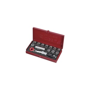 Trusă chei tubulare WGB 1/2" cu antrenor tip cheie inelară, 13 piese, crom-vanadiu, Ius Brasov