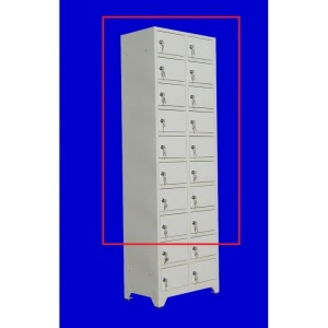 Vestiar cusetat 3x8 cu picioare, 650x250x1970 mm - Img 3