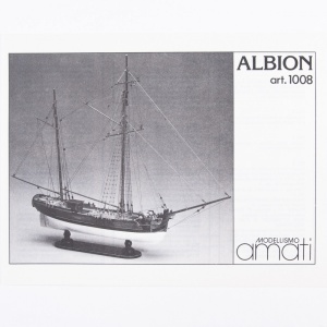 1008 Planuri constructie navomodel Amati Albion, vas comercial inarmat - Img 4