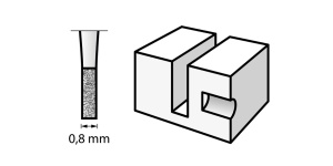 111 Freza de gravare 0.8 mm, Dremel - Img 5