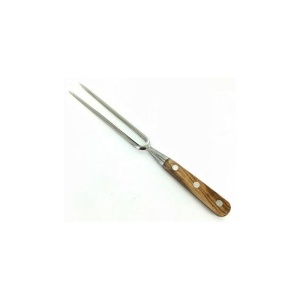 1110FO17BOL Furculita baioneta, lungime 17cm, maner din lemn de maslin, Sabatier Authentique - Olive. - Img 2
