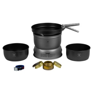 150255 25-5 HA Set serie 25 din ALUMINIU ANODIZAT, pentru gatit in camping, Trangia - Img 2