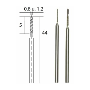 28255 Burghie diamantate 0,8 si 1,2mm, Proxxon - Img 3