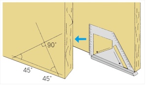 32740 Echer de precizie pentru tamplarie 45/90 grade, Shinwa - Img 2