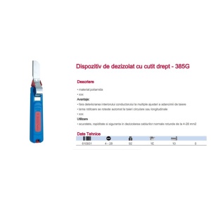 385G Dispozitiv de dezizolare cu cutit drept,Unior - Img 3
