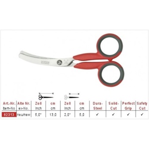 752313 Foarfeca pentru bandaje Safecut cu varf rotunjit 13cm, Finny, Kretzer - Img 5