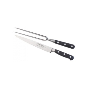 9000TLDFOURCHB Set cutit si furculita baioneta- cutie cadou, lungime 20cm, Sabatier Bellevue - Img 2